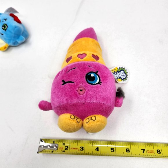Shopkins Lippy Lips Pink Lipstick 9” Plush Toy Moose Enterprises NWT Toaster - Picture 11 of 16